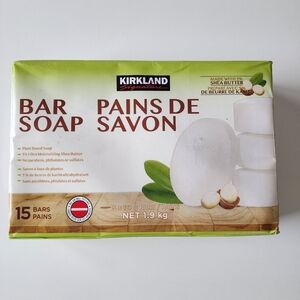 Kirkland Signature Bar Bath Soap with Shea Butter Natural Ingredients 15 Bars